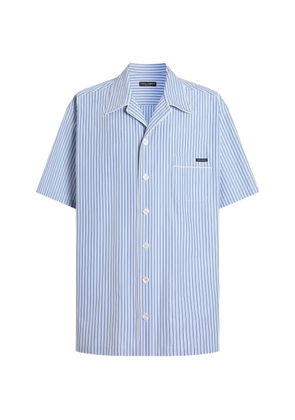 Dolce & Gabbana Hawaii striped poplin shirt - Blue