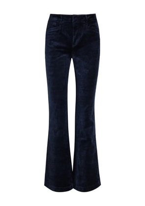 PAIGE belt loops flared trousers - Blue