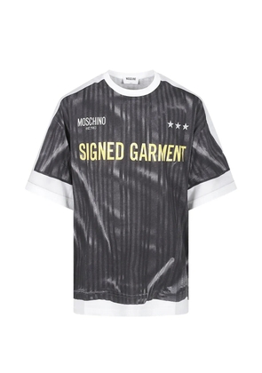 Moschino striped T-shirt - Grey