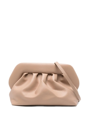 Themoirè Bios gathered clutch bag - Neutrals
