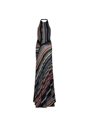 Missoni halterneck patterned dress - Black