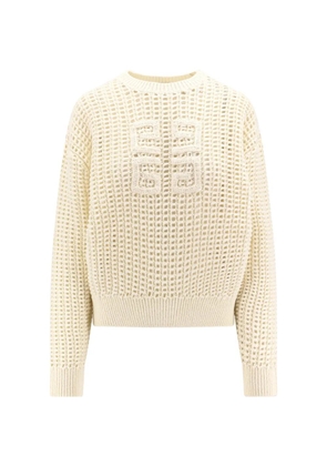 Givenchy open-knit 4g motif sweater - White