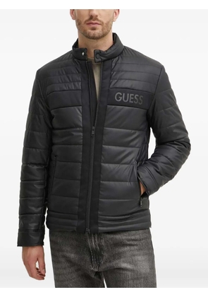 GUESS USA quilted zip jacket - Black