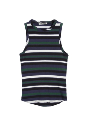 YMC Rainshine striped ribbed vest - Black