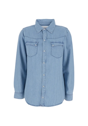 Ba&Sh Adali button-front denim shirt - Blue
