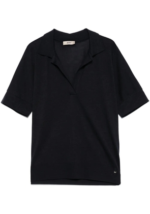 Herno fine-knit T-shirt - Blue