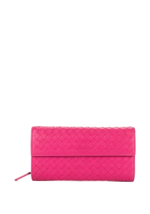 Bottega Veneta Pre-Owned Intrecciato leather wallet - Pink