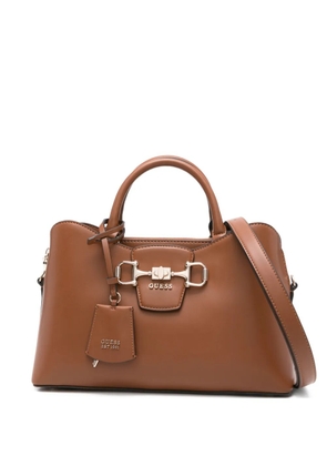 GUESS USA Janie charm tote bag - Brown