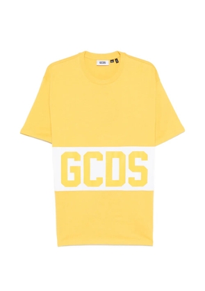 GCDS logo striped T-shirt - Yellow