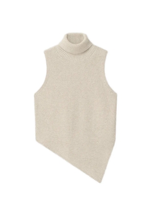 Nanushka Fennec knitted turtleneck vest - Neutrals