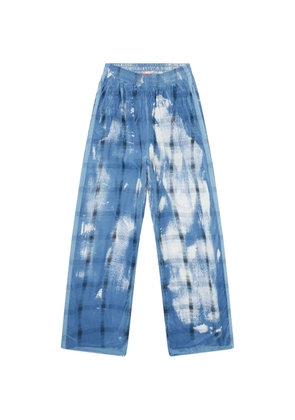 Diesel P-Olly check-pattern trousers - Blue