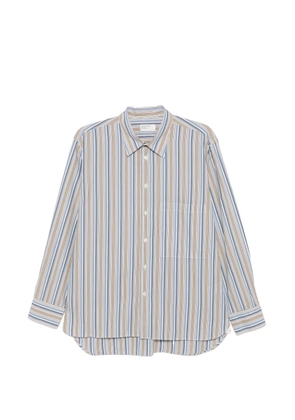 Universal Works pocket striped shirt - Blue