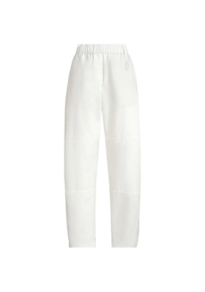 Brunello Cucinelli logo elastic-waistband trousers - White