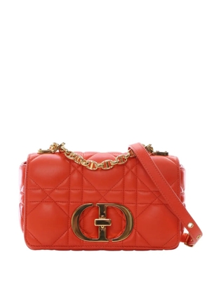 Christian Dior Pre-Owned 2022 Small Lambskin Macrocannage Caro crossbody bag - Orange