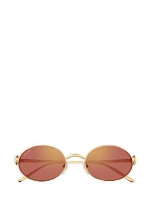 Cartier Eyewear oval sunglasses - Gold