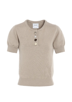 Barrie jewelled buttons top - Neutrals