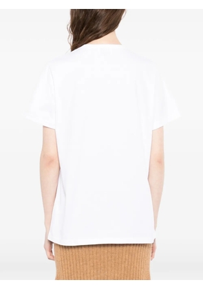 Barrie cashmere patch logo t-shirt - White