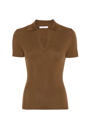 Max Mara Albero V-neck top - Brown