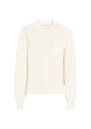 Barrie cashmere and cotton with ribbed detailing cardigan - Blue