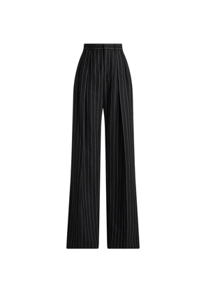 Ralph Lauren Collection striped pleated jody trousers - Black