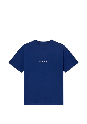 Purple Brand logo-print T-shirt - Blue