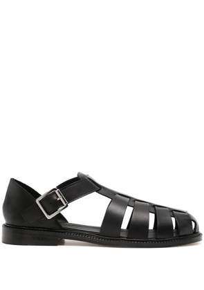 VINNY'S leather fisherman sandals - Black