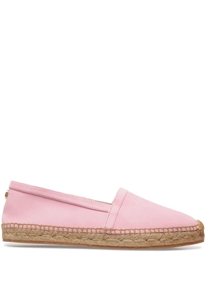 Bally logo-plaque denim espadrilles - Pink