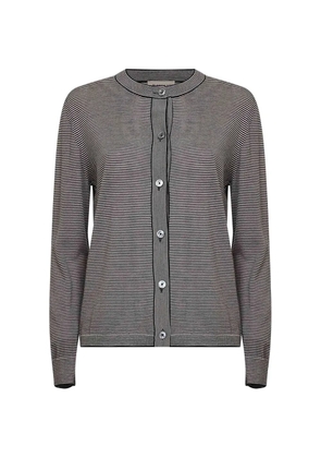 Blanca Vita button striped cardigan - Black