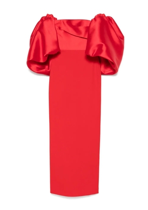 Solace London Floris maxi dress - Red