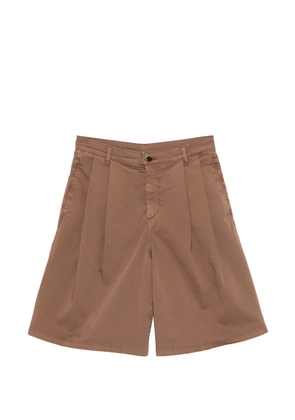 Nine In The Morning pleated tailored shorts - Brown