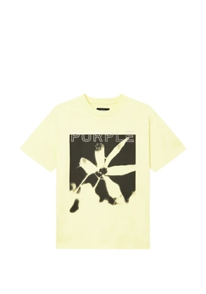 Purple Brand graphic-print T-shirt - Yellow