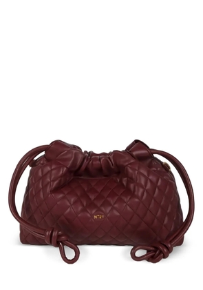 Nº21 quilted drawstring-fastening shoulder bag - Red