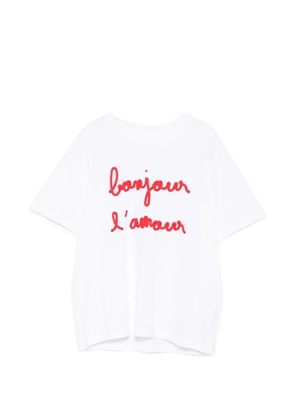 Maison Labiche embroidered T-shirt - White