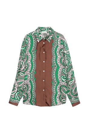 P.A.R.O.S.H. Skindy paisley-pattern shirt - Green