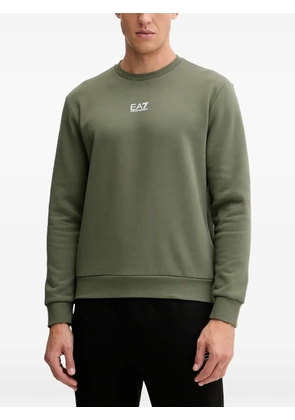 Ea7 Emporio Armani logo at the front cotton sweatshirts - Green
