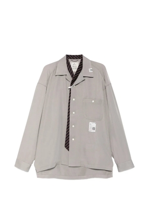 Maison MIHARA YASUHIRO logo-patch shirt - Grey
