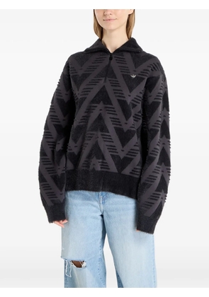 adidas patterned sweatshirt - Black