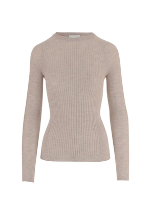 SA SU PHI long-sleeved ribbed T-shirt - Neutrals