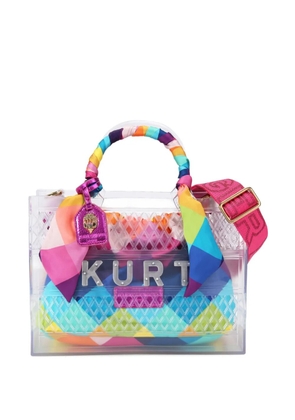 Kurt Geiger London small Jelly embellished-handle tote bag - White