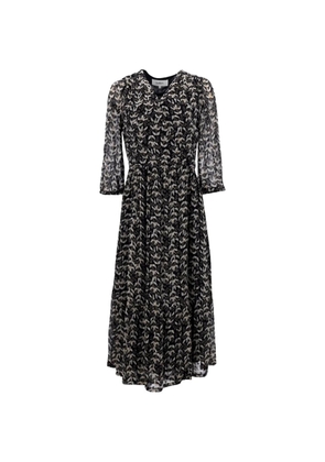 Ba&Sh Tixana floral midi dress - Black