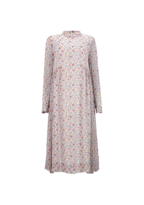 GANNI Ditsy midi dress - White