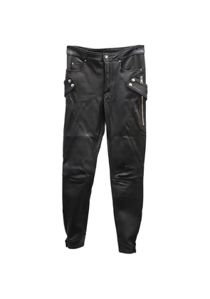 Alexander McQueen Pre-Owned leather trousers - Black