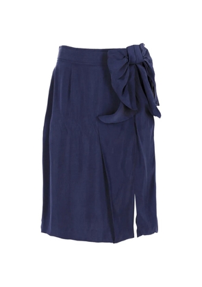 Red Valentino Vintage bow skirt - Blue