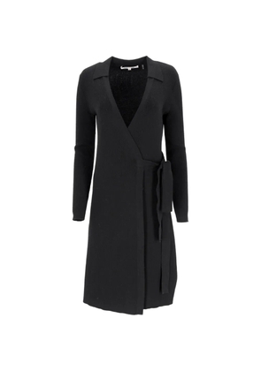 Diane Von Furstenberg Vintage wrap-detail mini dress - Black
