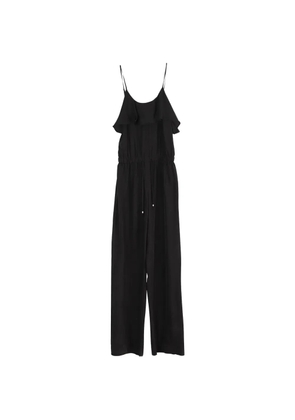 Michael Kors Vintage ruffled drawstring jumpsuit - Black