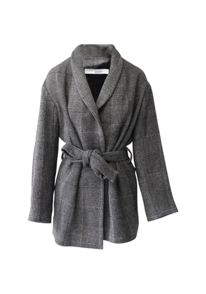 IRO shawl-collar belted coat - Grey