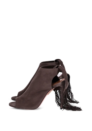 Aquazzura fringe-tie sandals - Brown