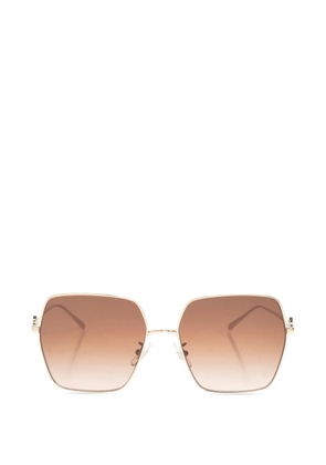 Tory Burch oversized-frame sunglasses - Brown