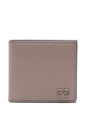 Valentino Garavani V-logo leather wallet - Neutrals