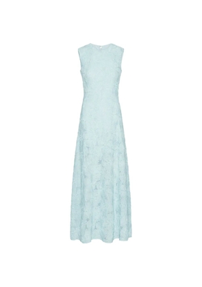 ROTATE BIRGER CHRISTENSEN floral-mesh maxi dress - Blue